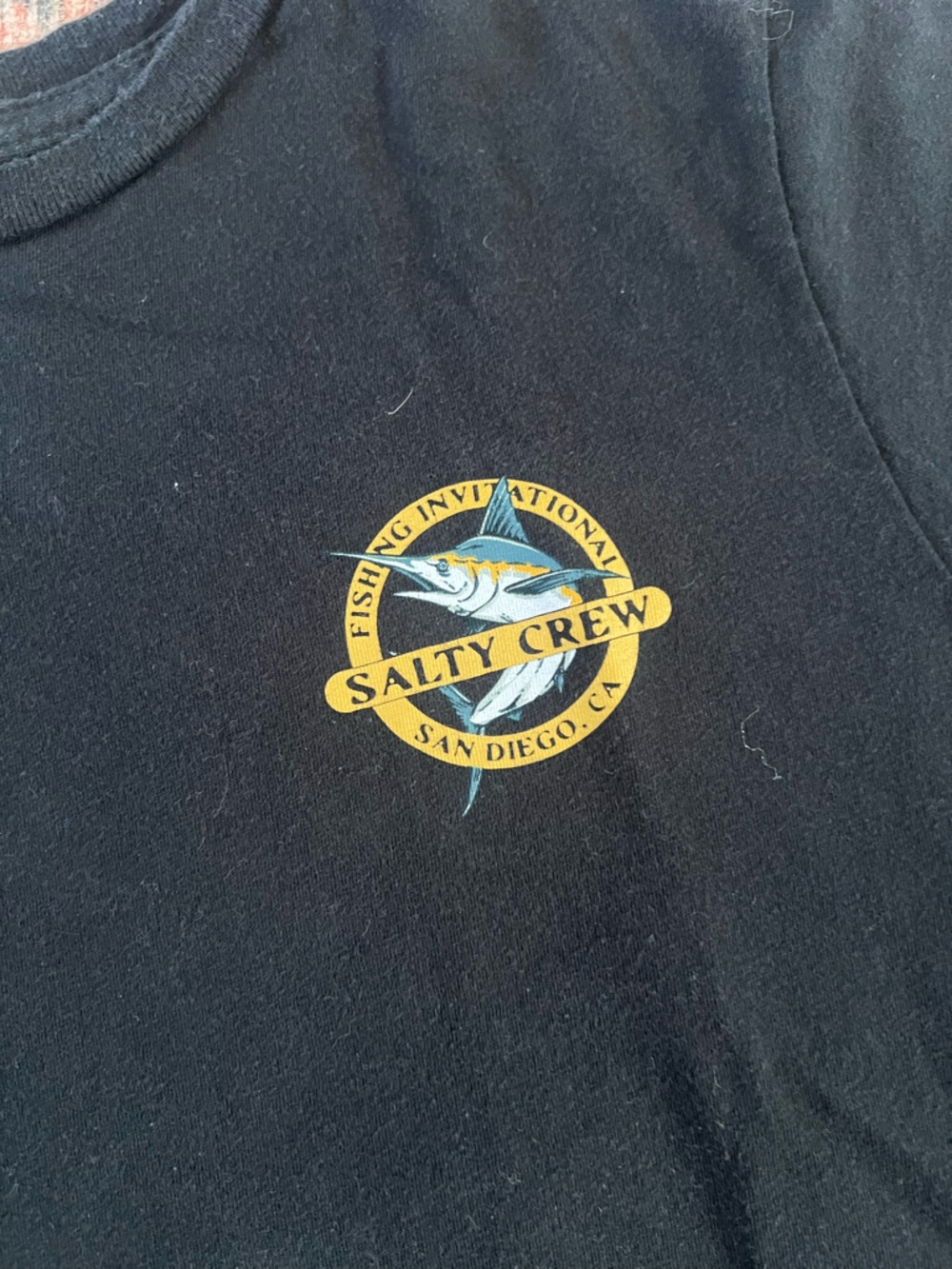 Salty Crew Boys Black T-shirt Size Medium - Picture 2 of 5